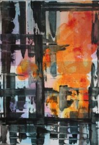 Peinture de CELINE MANOEL: Chassé Croisé