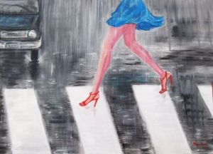 Peinture de Maya Nival-Borgia: Pluie