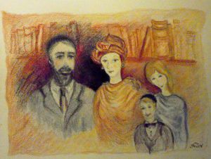 Peinture de JACQUELINE SARAH UZAN: BAR MITSVA