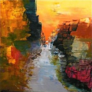 Peinture de LEPRIN: CHAYENNE ( GALERIE ROUGE CARMIN PARIS)