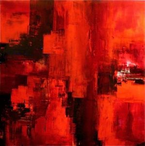 Peinture de LEPRIN: TENDANCE ( GALERIE ROUGE CARMIN PARIS)