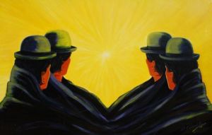 Peinture de Chantal  Urquiza: LÀ BAS LA LUMIÈRE