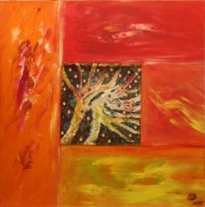 Peinture de SONYA DZIABAS: L'échiquier de la vie