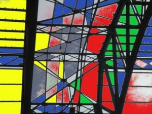 Art_numerique de Christiane Jousset: photo de la verrière de la gare
