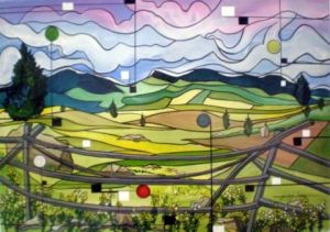 Peinture de ALAIN FAURE: JARDINS D'EVASION