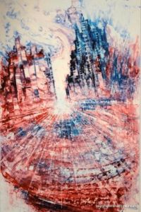 Peinture de Bruno MONTONI: vision urbaine2