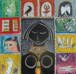 Peinture de Maleine: mosaïque