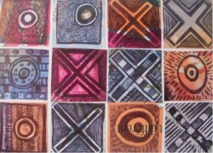 Peinture de MURIEL AUSTRUY: morpion