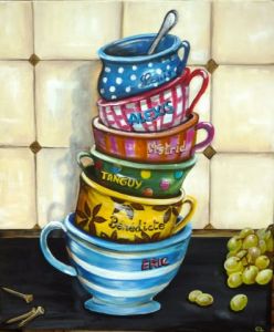 Peinture de christine le martret : les bols