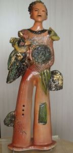 Sculpture de Maleine: C'est un homme c'est un pic......