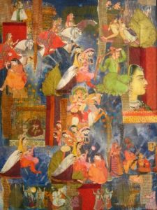 Peinture de ANTOINE MELLADO: le jardin des délices-1.