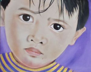 Peinture de CAPDEVILLE sophie-ibusofi: petit garcon de LIpah