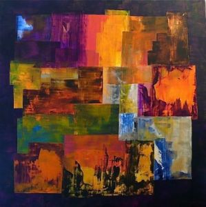 Peinture de LEPRIN: UN AUTRE MONDE 