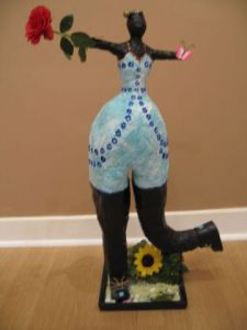 Sculpture de C B GUERRY: NANA DANS LE JARDIN DU PARADIS