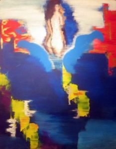 Peinture de Caroline roux: naissance de venus