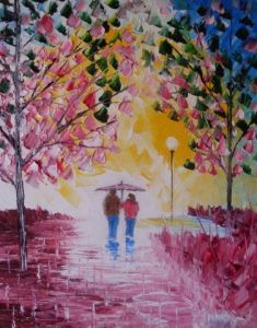 Peinture de Nicolas Couronnel : je t 'aime