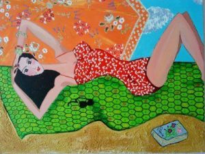 Peinture de Bequie: Aglaée