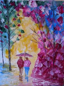 Peinture de Nicolas Couronnel : MON SOLEIL C'EST TOI