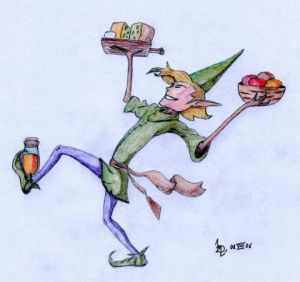 Dessin de Emde: Lutin serveur