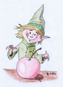 Dessin de Emde: Lutin gourmand