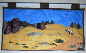 Art_textile de Laure VERGNE: Le Hoggar