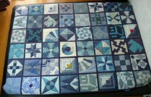 Art_textile de Laure VERGNE: Tout en Bleu