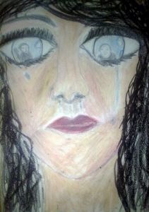 Dessin de Joana Sweet: Tristesse dans l'âme