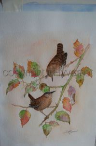 Peinture de Patricia GIROLDINI HYVERNAT: troglodytes