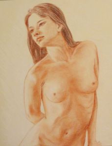 Dessin de Jean-Joseph Chevalier: Nue