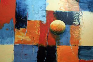 Peinture de Catherine Renard: Echiquier