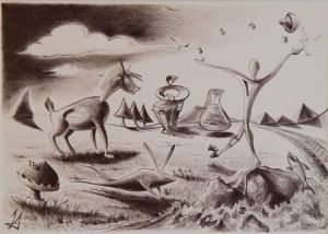 Dessin de Daniel PIERRE dit HUBERT