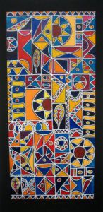 Peinture de ANTOINE MELLADO: Tapis graphique-11