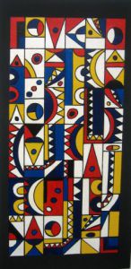 Peinture de ANTOINE MELLADO: Tapis graphique-13