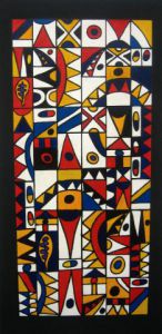 Peinture de ANTOINE MELLADO: Tapis graphique-14