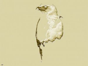 Art_numerique de S comme Souris: Aigle sépia