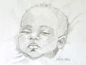 Dessin de alvesc: Bébé métisse