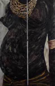 Peinture de cecile guiard: Naissance