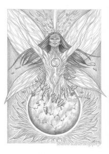 Dessin de Severine Authier: Eclosion