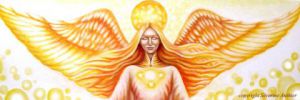Peinture de Severine Authier: Ange solaire