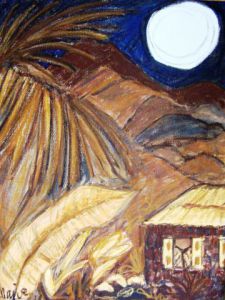 Peinture de MARIE INDIGO: Full moon in the bush