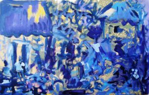 Peinture de MARIE INDIGO: Village 's life 