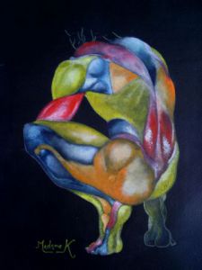 Peinture de Madame K: La mise à nu d'Arlequin