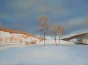 Dessin de Jacqueline DARDEL-KORMANN: Lumière hivernale 2