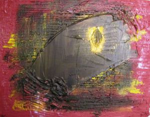 Peinture de Geritzen: Feuille dans les ténèbres