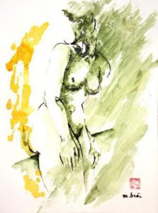 Dessin de Monick Bres : Inquiète