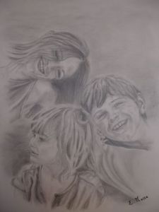 Peinture de evelyne massa: Le bonheur