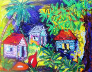 Peinture de MARIE INDIGO: one , two , three 