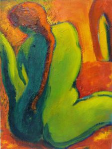 Peinture de E lhermenier: la danseuse