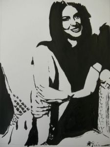 Peinture de Arsene Gully: jeune fille sur le canapé