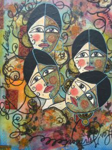 Peinture de ANTOINE MELLADO: Les immortelles-3